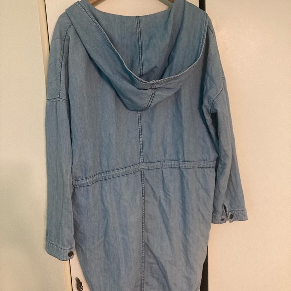 BDG Chambray Hooded Anorak - Picture 4 of 7